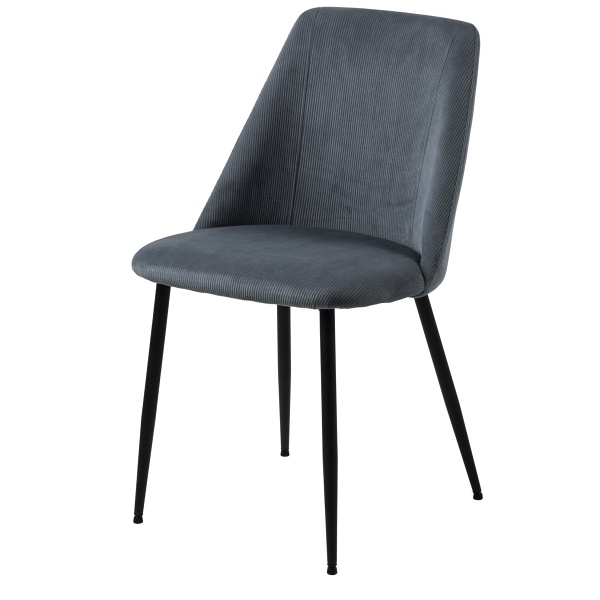 Krzesło Ines szare sztruks - ACTONA